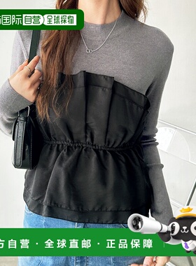 日本直邮GeeRA 束胸针织衫（黑色 Kay）