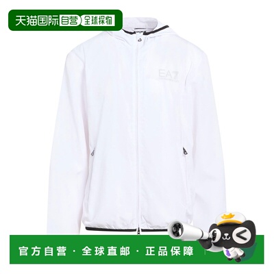 1h可退 香港直邮潮奢 Ea7 男士 Windbreakers 柔软夹克 white白色