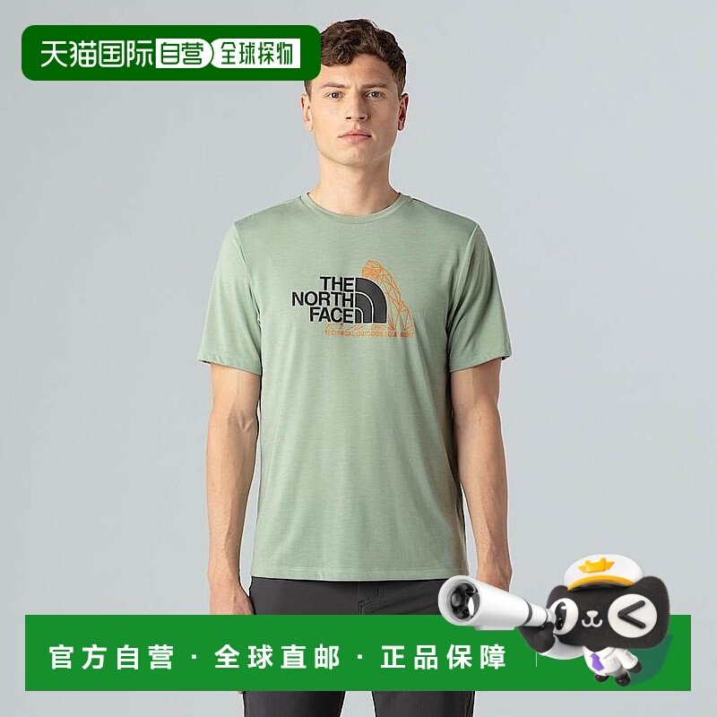 自营欧洲直邮北面 Foundation Mountain Graphic 男士T恤 THE NOR