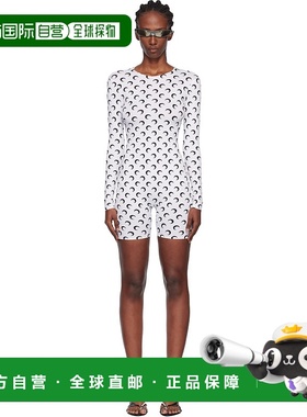 香港直邮潮奢 Marine Serre 女士 白色 Recycled Moon Jersey Sho