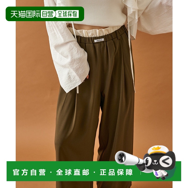 1h可退 日本直邮mystic 女士 弹性腰头休闲裤 MYZ1052102A0011
