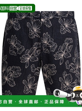 1h可退 香港直邮VINCE 男士 花朵短裤 M08592760286CLS blue蓝色