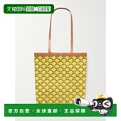 1h可退 中号皮革饰边交织字母涂层帆布 女士 香港直邮Celine 思琳