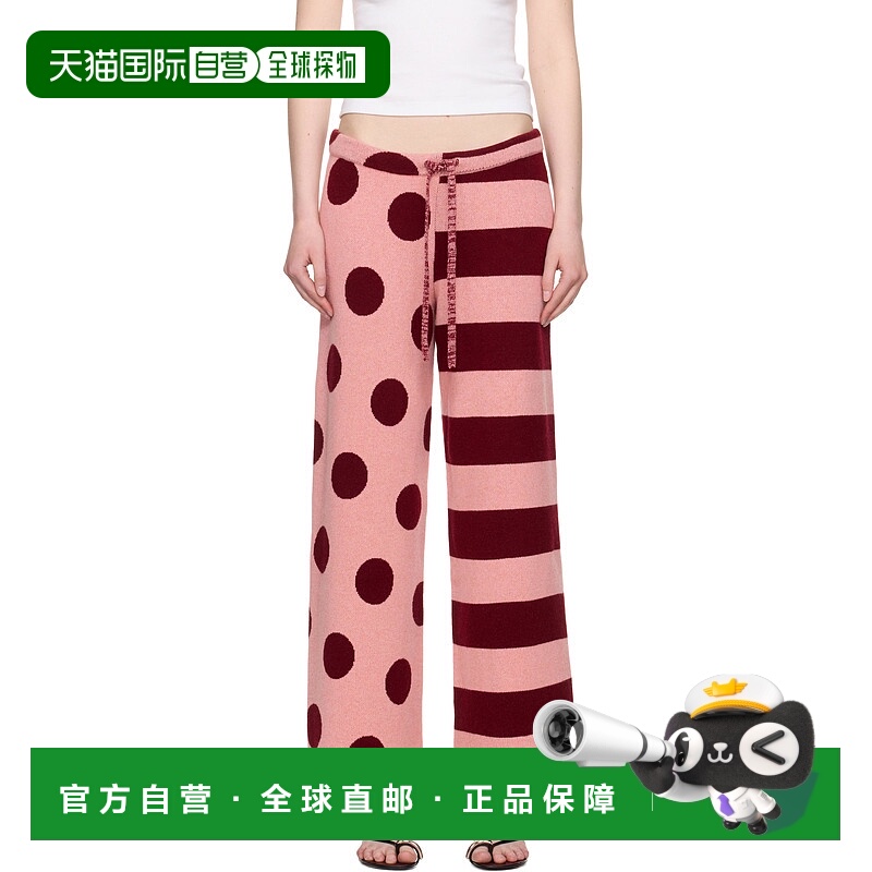 1h可退 香港直邮潮奢 The Elder Statesman 女士 粉色 Stripe Pol