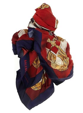 BALENCIAGA 女士围巾 8479024F8B66280 AW2025 红色