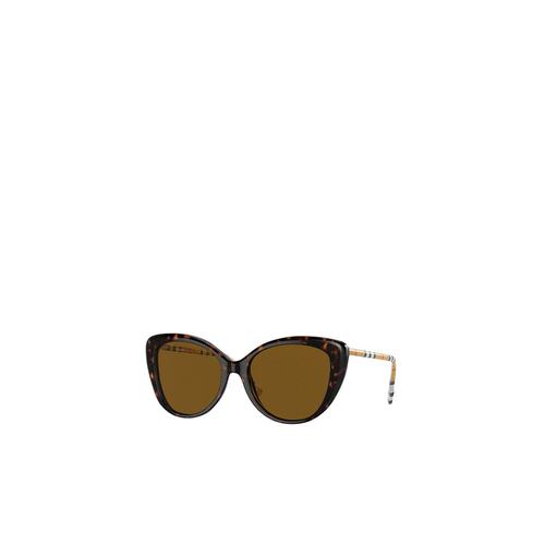 BURBERRY 女士太阳镜 BE4407385483 SS2024 棕色 猫眼形框太阳镜