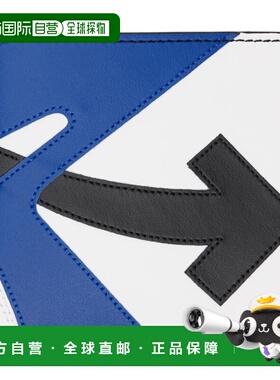 1h可退 香港直邮off-white 男士 白色 & 蓝色 Out Of Office 钱包