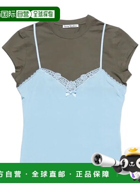 1h可退 香港直邮潮奢 Acne Studios 艾克妮 女士 层叠吊带 T 恤 A