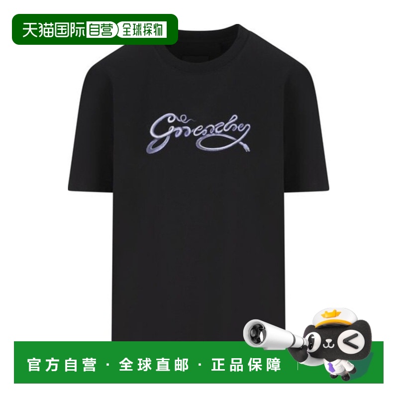 1h可退 香港直邮GIVENCHY 女士T恤 BW70EKP705001 SS2025 黑色 Gi