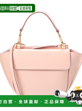自营 Wandler皮革顶提袋-粉红色 美国奥莱直发单肩包斜挎包新款