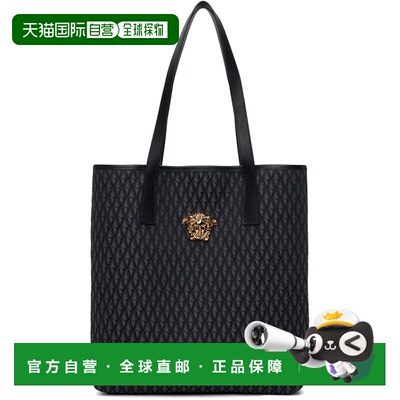 香港直邮versace 范思哲 男士 黑色 La Medusa V Jacquard 托特包