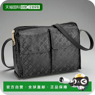 日本直邮GHERARDINI 女士单肩包GH0206 EXCAL黑色奢华时尚斜挎可