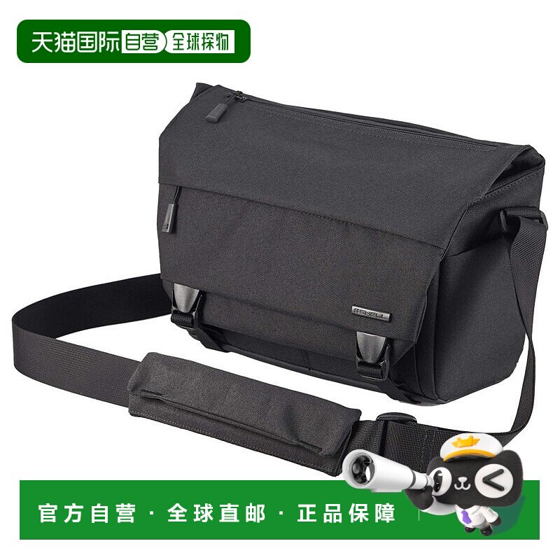 【日本直邮】HAKUBA相机包 都市04 邮差包M翻盖式 黑色 