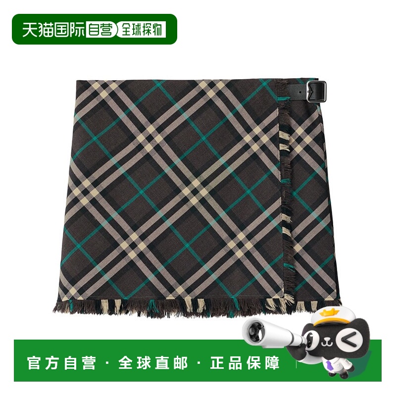 1h可退 香港直邮BURBERRY 女士半身裙 8095395C1213 AW2024 黑色