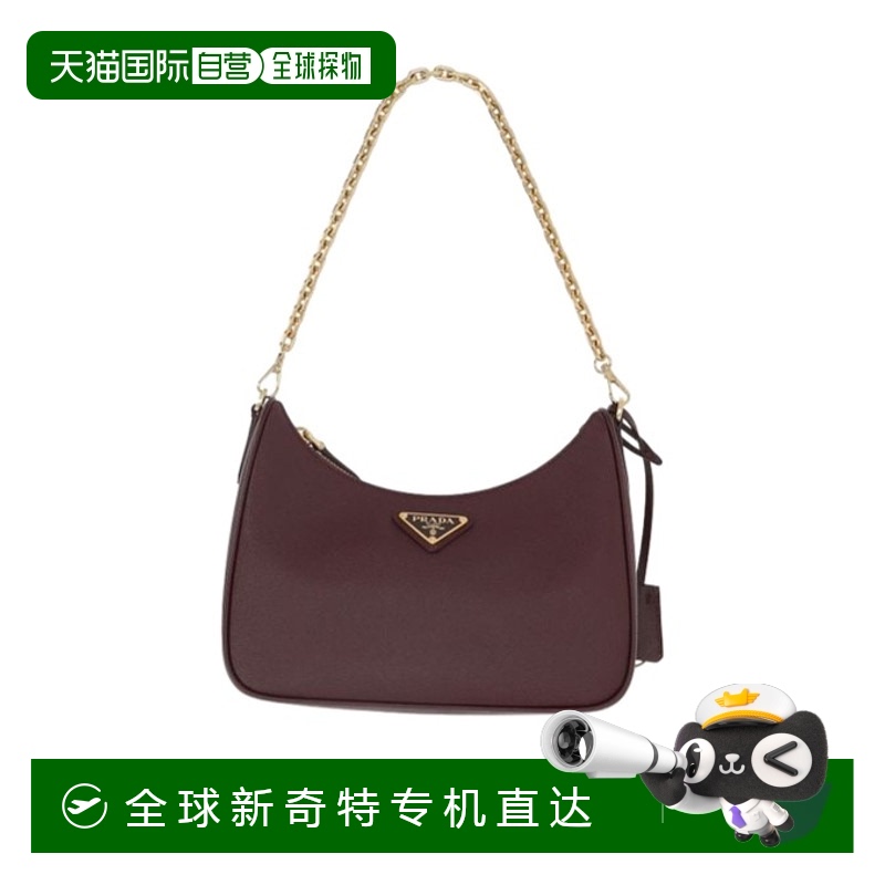1h可退 香港直邮PRADA 女士斜挎包 1BH204VV2PNZVF0GCM AW2025 酒