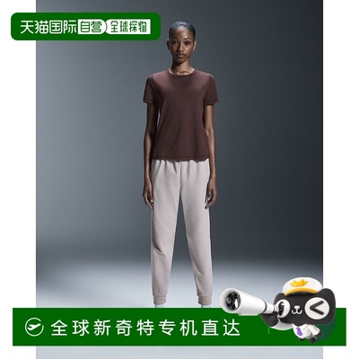 欧洲直邮On昂跑Movement系列女士深紫红色再生聚酯短袖T恤