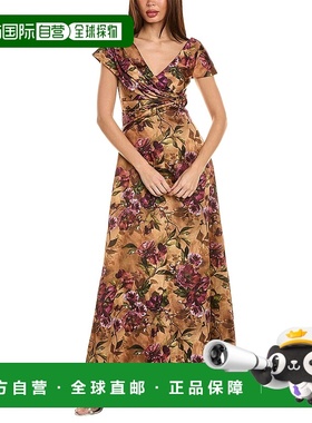 自营Theia Mikado 礼服 - 棕色 【美国奥莱】直发服饰连衣裙长裙