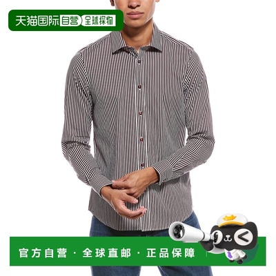 自营Paisley & Gray Samuel Stripe Shirt - red 美国奥莱直发