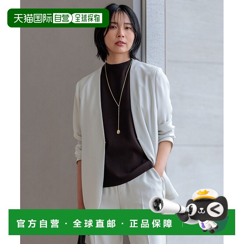 1h可退 日本直邮23区 女士无领弹力乔其纱夹克 JKWSCM0137