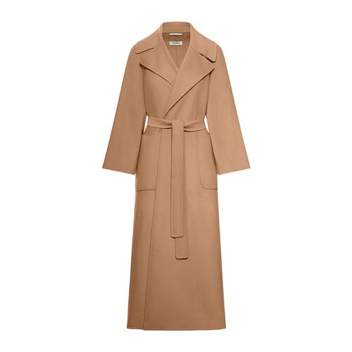 MAX MARA 女士外套 9016015106033 AW2025 棕色 翻领长袖大衣