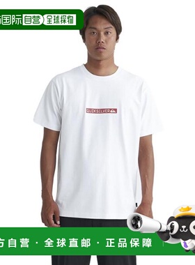 日本直邮Quiksilver CLICKER LOGO DNA 半袖T恤 白色 [24SP]