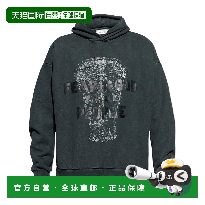 欧洲直邮essentials fear of god 男士 帽衫运动夹克衫长袖卫衣