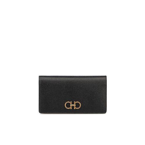 Salvatore Ferragamo 黑色徽标钱包 22D779
