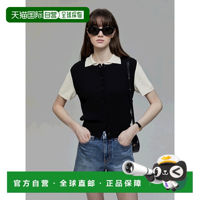 韩国直邮Dunst2023秋冬新品中性风经典女款针织衫UDSW2B122BK