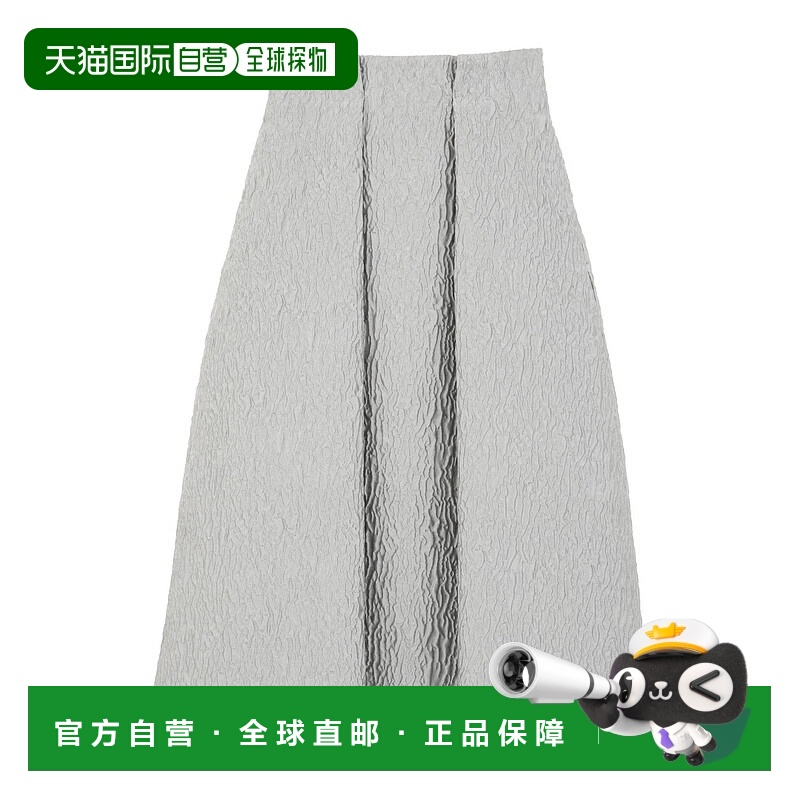 1h可退 日本直邮tiara 女装 高腰褶裥 华丽膨感 绒面光感半身裙 A