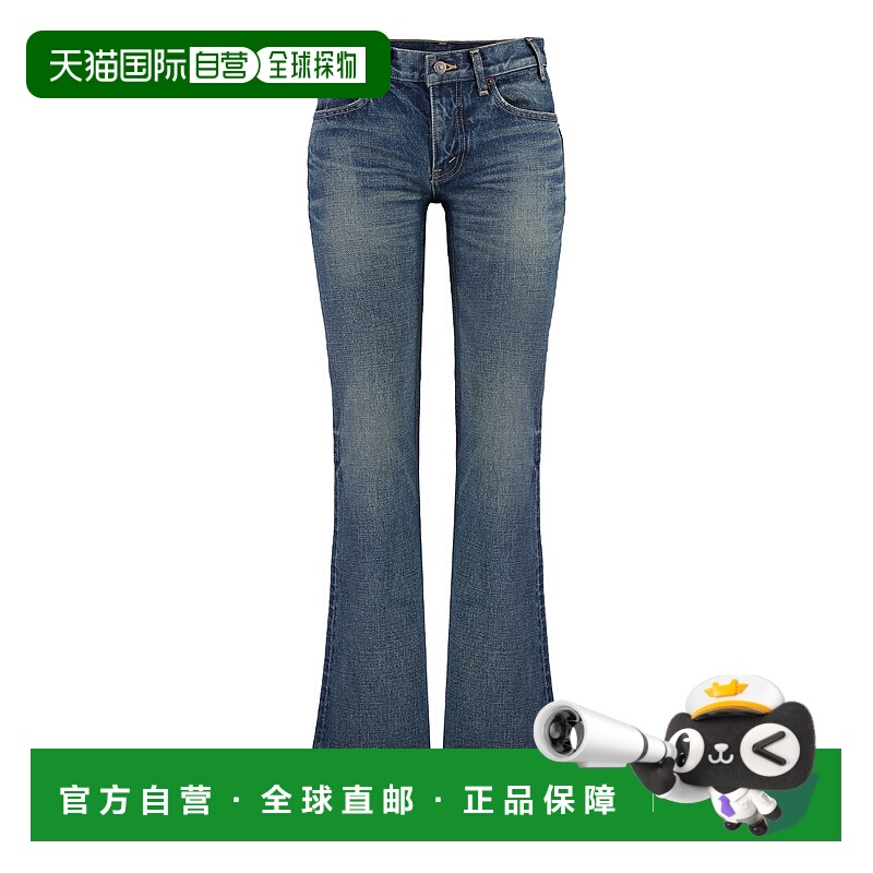 香港直邮CELINE 女士牛仔裤 2N693365M07DU SS2024 蓝色 