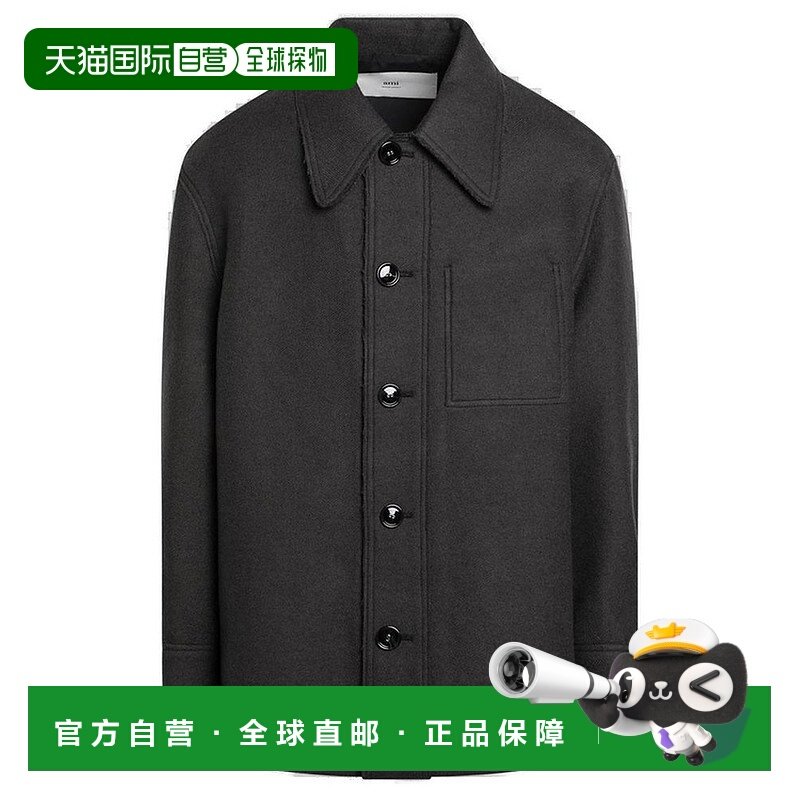 香港直邮Ami Paris 男士 AMI Paris 弧形下擺襯衫 UJK824UWV007