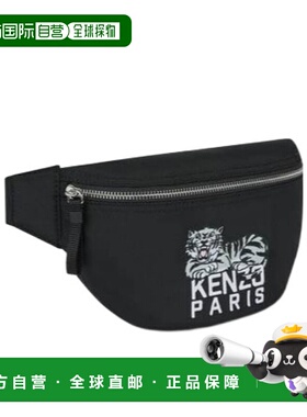 香港直邮KENZO 男士腰包 FF65SA607F2999 AW2025 黑色 Happy Tige