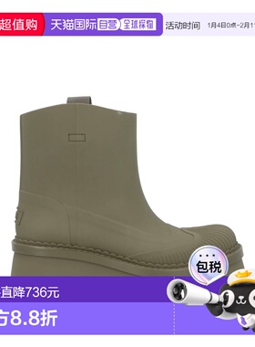 香港直邮Chloe 蔻依 女士 脚踝靴 Green绿色 厚底鞋时尚舒适