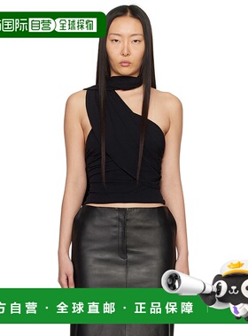 1h可退 香港直邮潮奢 magda butrym 女士 黑色 Wrap Neck 上装 12