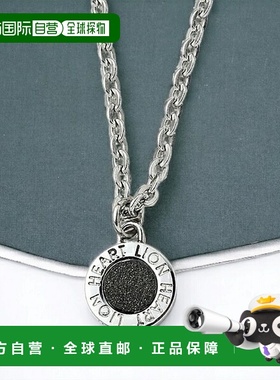 日本直邮LION HEART 圆形硬币项链 女士男士配饰品牌吊坠 04N126S