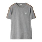 灰色 BURBERRY 圆领T恤 81187081 AW2025 男士 T恤
