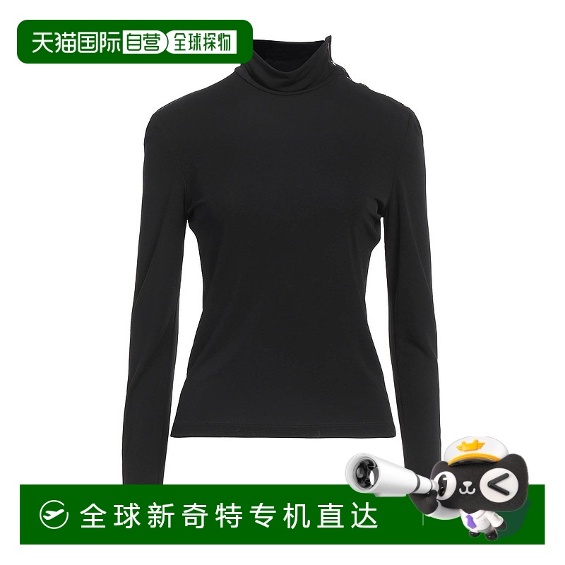 1h可退 香港直邮潮奢 Tory Burch 托里 伯奇 女士 T恤 black黑色