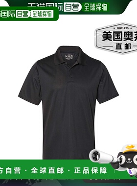 russell athletic基本款短袖 Polo 衫 - 黑色 【美国奥莱】直发