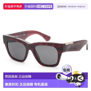 52mm red Burberry chec Sunglasses Women Checker 自营 Red