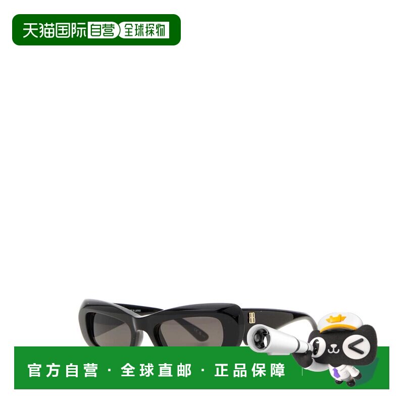 1h可退 香港直邮Balenciaga 巴黎世家 女士 DIVA 黑色醋纤太阳眼