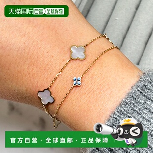 自营 the loveryBlue Sapphire Single Clover Bracelet - blue s