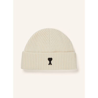 香港直邮Ami Paris 女士帽子 100303201011000 CO 米白色 Beanie