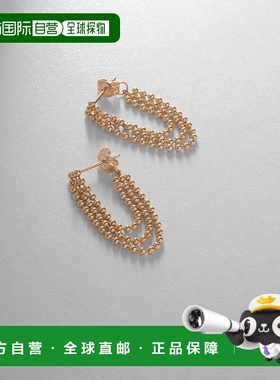 日潮跑腿COCOSHNIK 三重球形耳环 黄金 0 405-76577耳机配饰