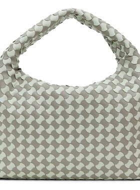 bottegaveneta葆蝶家女士绿色灰色小号单肩包