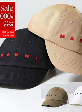日本直邮 MARNI玛尼棒球帽 CLZC0108S0 UTC311 女式Logo刺绣棉帽