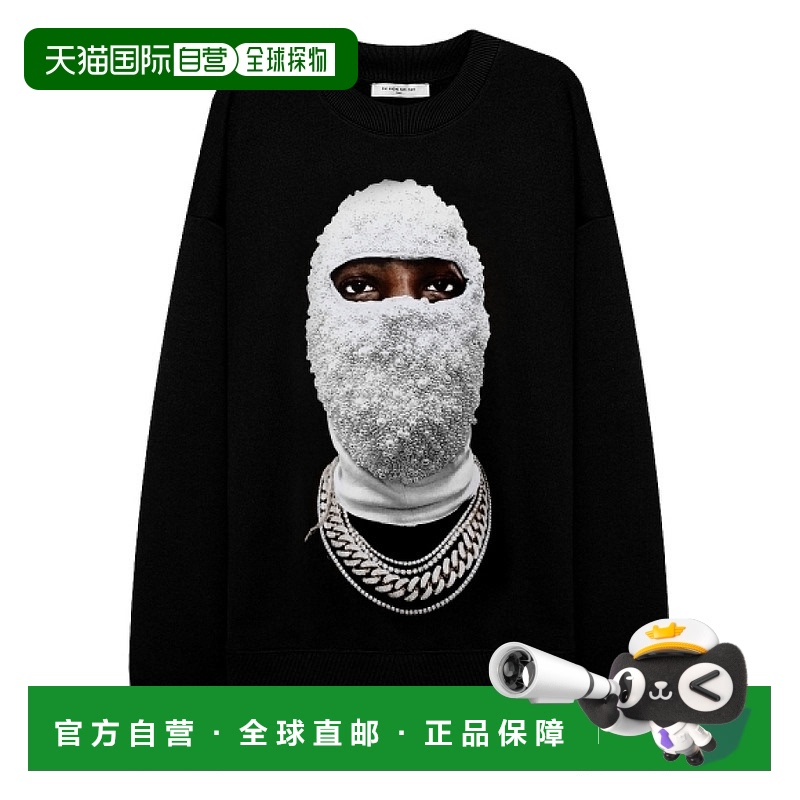 韩国直邮IH NOM UH NIT NUW22225-009 纯棉人物图案长袖T恤