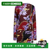 香港直邮潮奢 短款 versace 1h可退 范思哲 女士 连衣裙 red红色
