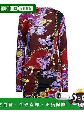 1h可退 香港直邮潮奢 versace 范思哲 女士 短款连衣裙 red红色