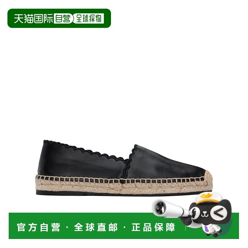 香港直邮CHLOÉ 女士休闲鞋 C24A04RMW001 SS2025 黑色 Pary 草编