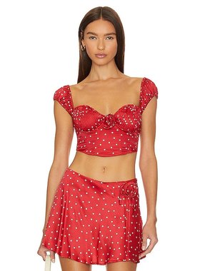 潮奢 For Love & Lemons 女士 Eleanor 短款上衣 CT2039